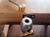 Close up of Extension arm attached to front of base  