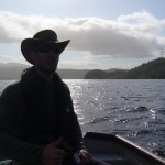 The electric outboard had us buzzing up the loch..